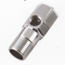 Хромированный мет. адаптор 1/2"НР-1/4"ВР-1/2"ВР 