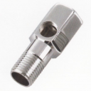 Хромированный мет. адаптор 1/2"НР-3/8"ВР-1/2"ВР 